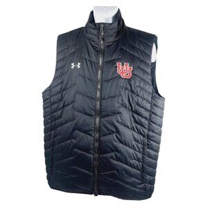 Under Armour Men's Black Nightman Sleeveless Thermo Puffer Vest Size XL